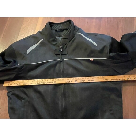 Noru Kuki Durable Mesh Motorcycle Riding Jacket Mens Large Black Padded EUC - Picture 8 of 14